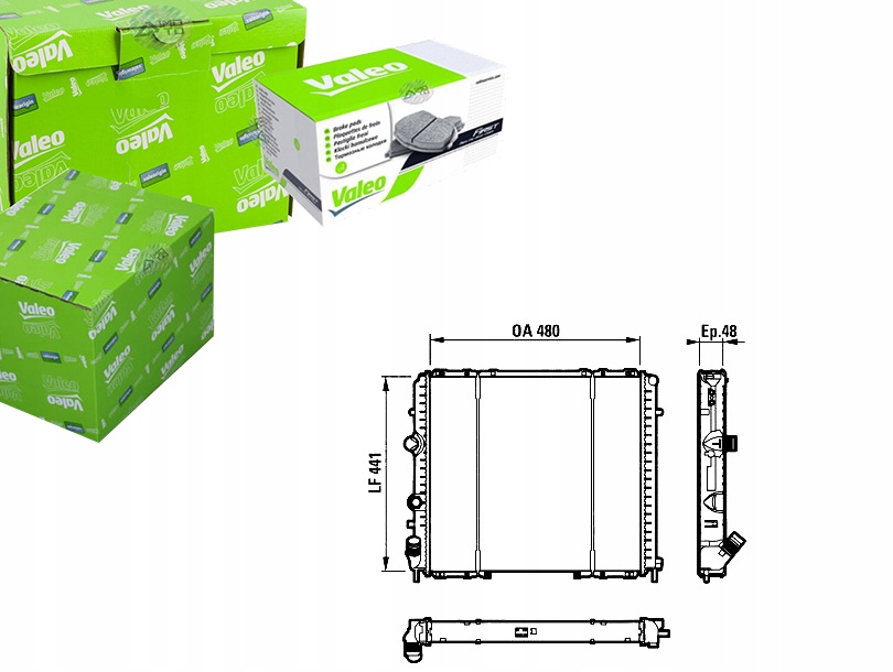 Купити Радіатор renault води kangoo valeo