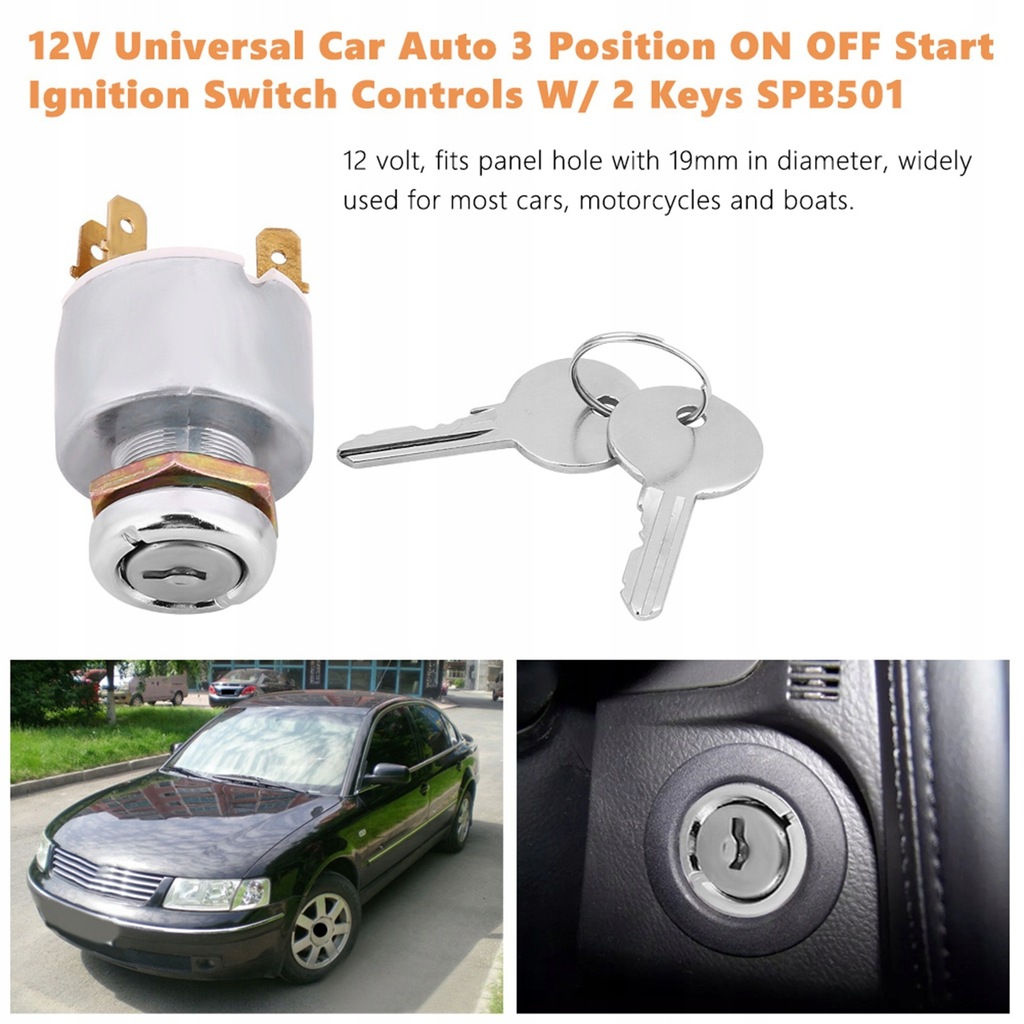 фото №14, Вкладка замка запалювання метал універсальний замка запалювання 12v