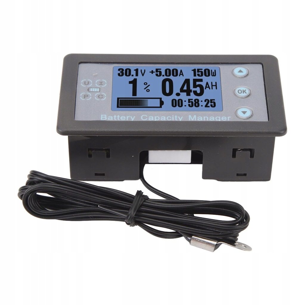 фото №6, Монітор акумулятора bluetooth з napięciem bocznikowym, pojemność струму, вимірювач