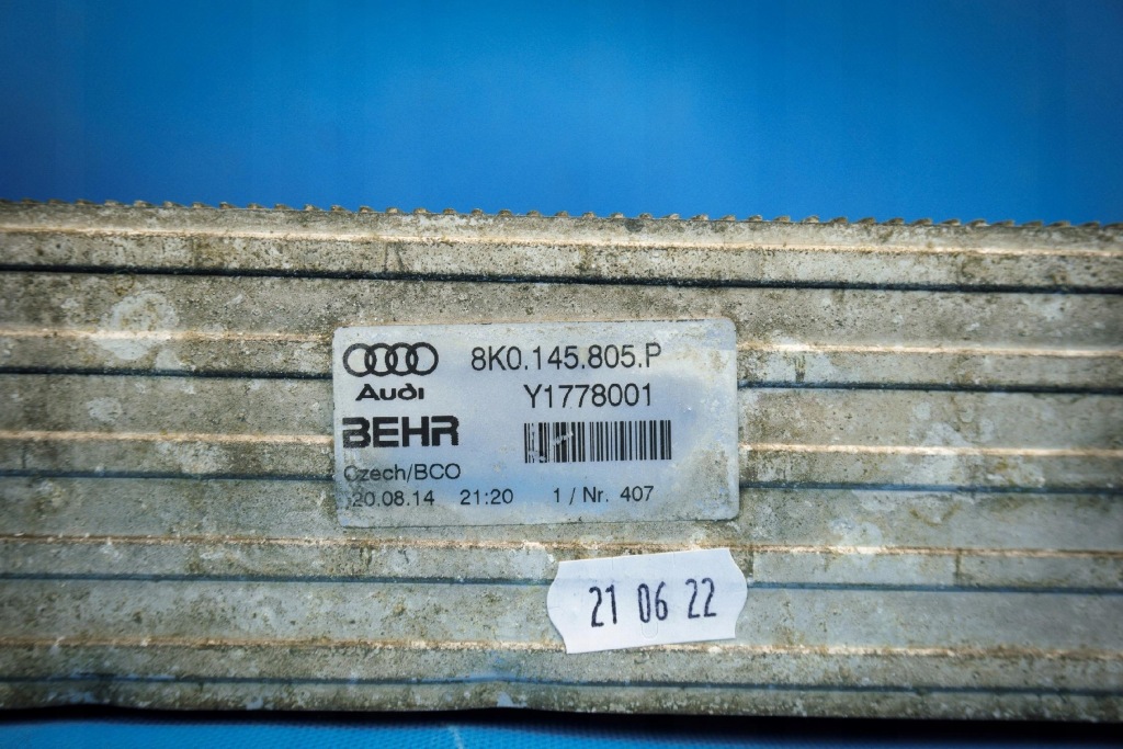 Интеркулер радиатор audi a4 a5 8k a6 8k0145805p с Разборки
