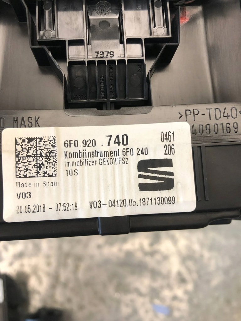 фото №6, Лічильник прилади seat ibiza v 6f0920740 europa
