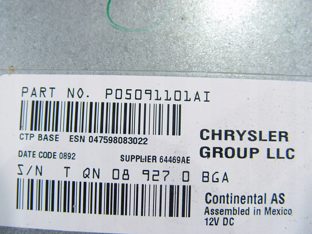 фото №10, Dodge journey fiat freemont 11- зчитувач радіо cd am fm