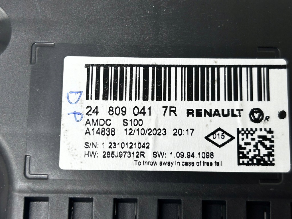 фото №9, Лічильник / спідометр renault clio v 248090417r