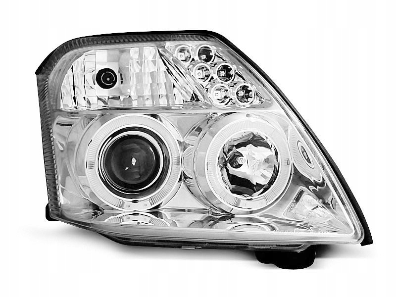 фото №1, Лампы передние citroen c2 03-10 angel eyes хром