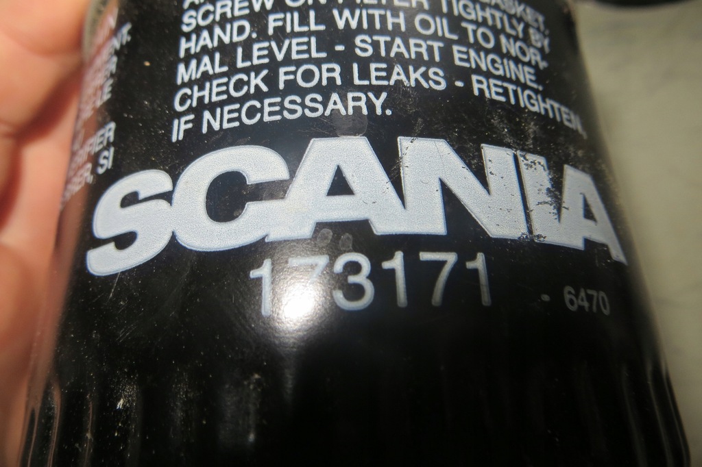 фото №5, Фільтр оливи двигуна scania 173171 оригінальний номер