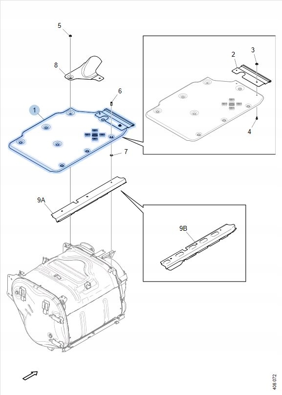 фото №4, Защита тепловая помост na рама scania r s p g ngs ngt 2589840 b-b