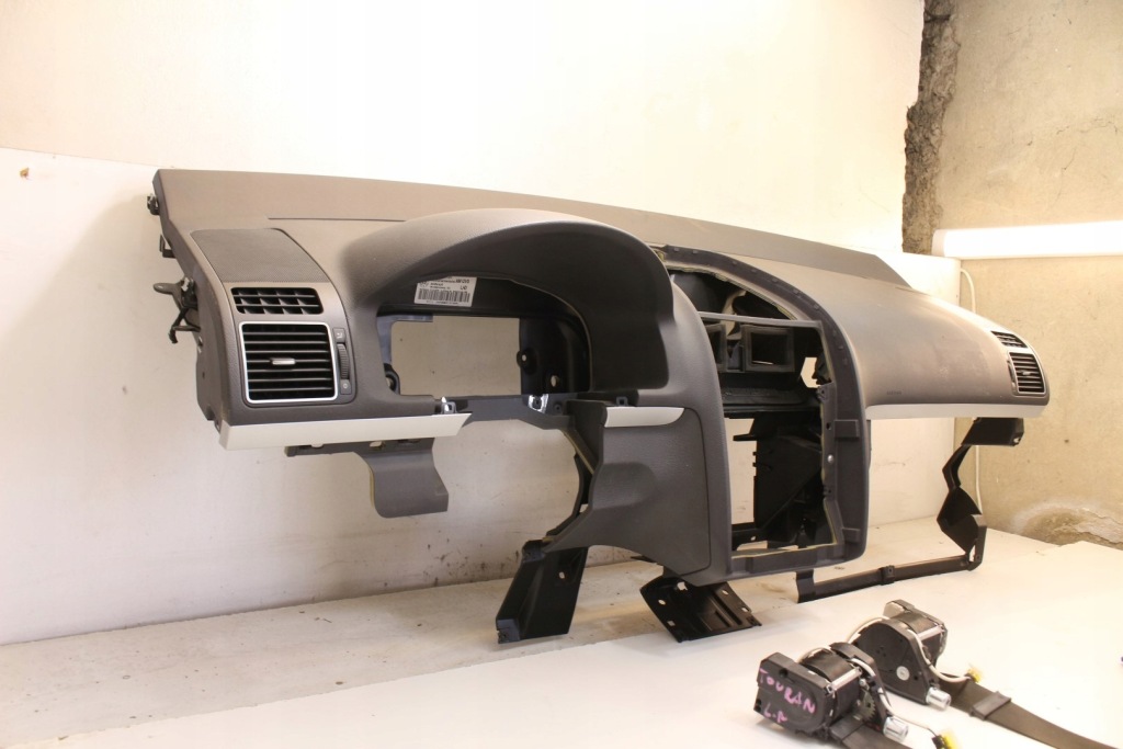 фото №12, Панель приладів панель  подушки безпеки ремені оригінал vw touran ii 10-15r.