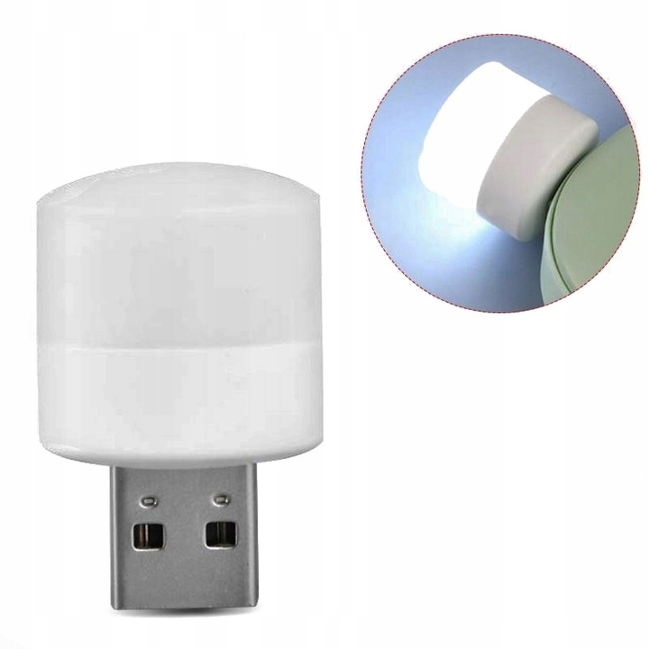 фото №7, Лампа ліхтарик led usb do laptopa powerbank 5v 1w ciepłe світло naturalne