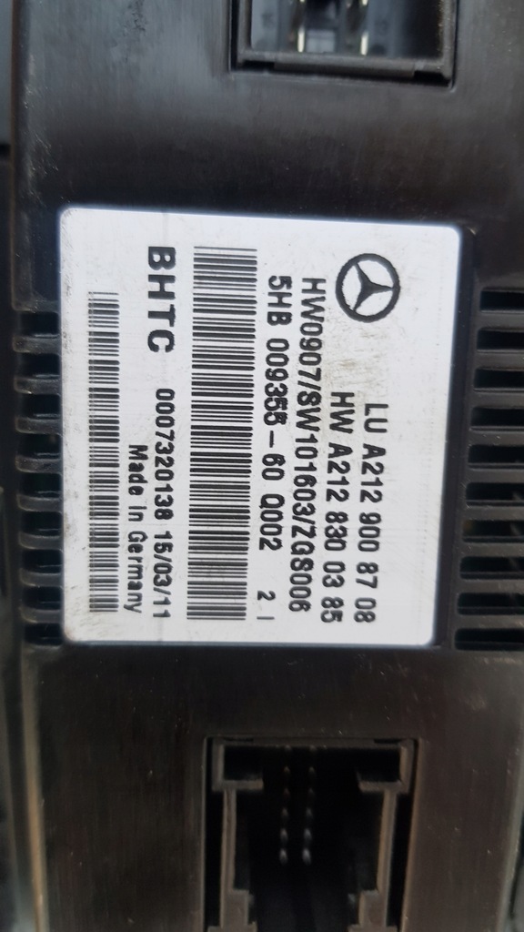 фото №11, Mercedes w212 панель кондиционера a2129008708