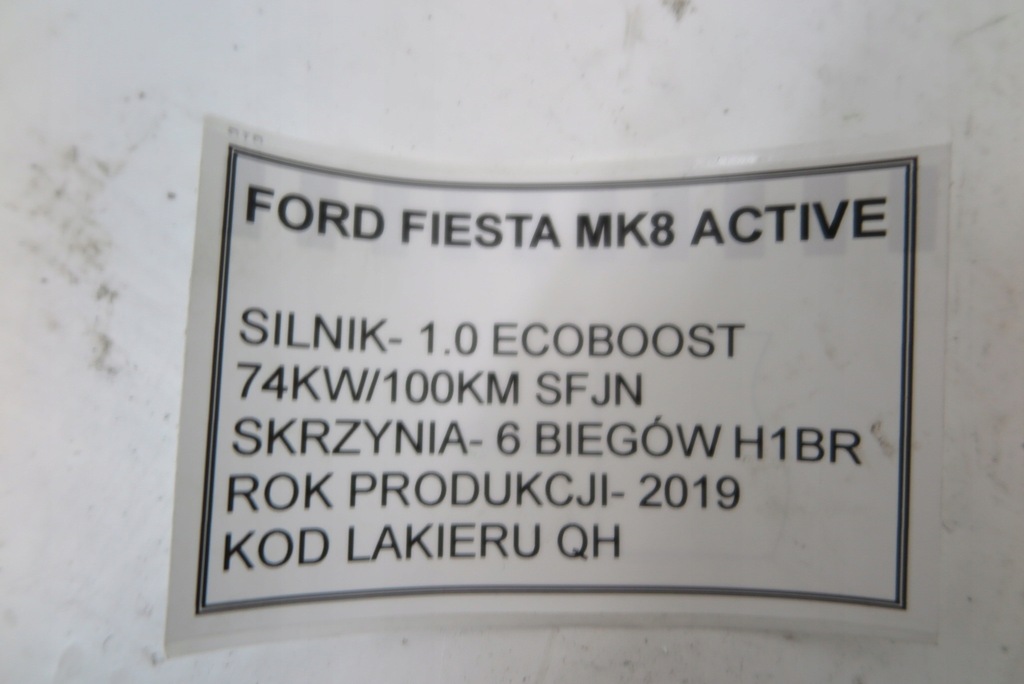 фото №7, Sfja двигатель 1,0 ecoboost ford fiesta mk8 b-max courier focus mk3 ecosport