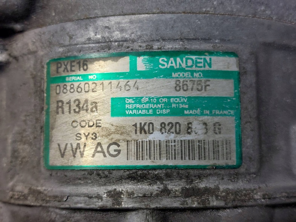 фото №6, Компрессор компрессор кондиционера skoda octavia ii 1k0820803g