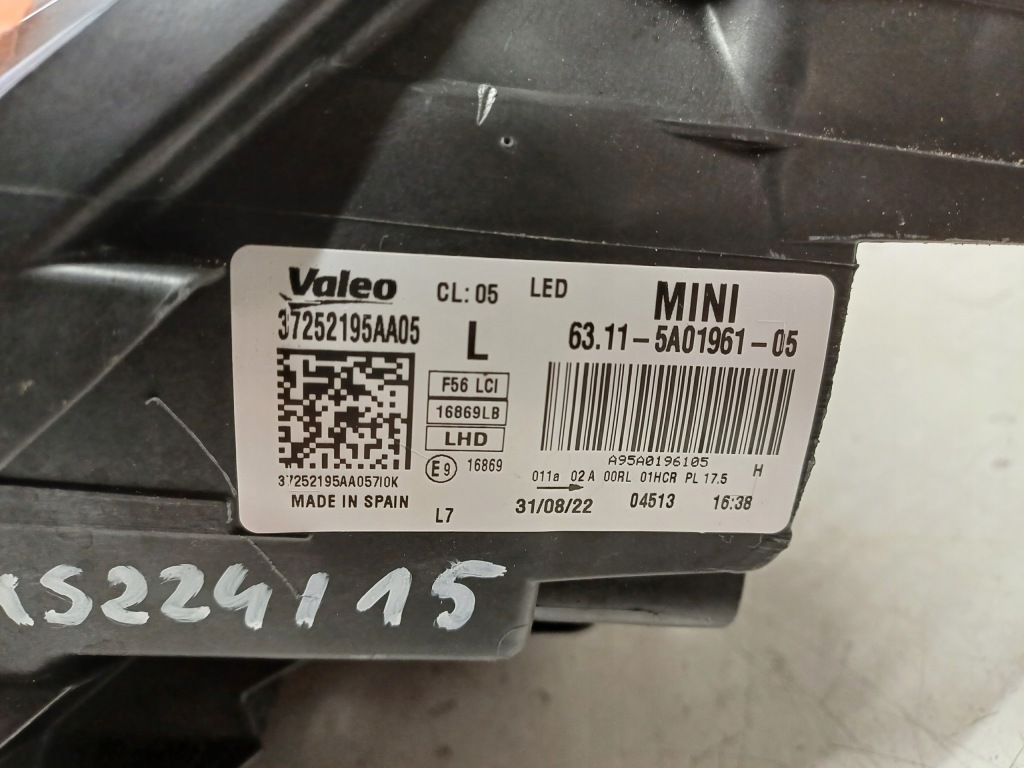 Mini cooper f55 f56 lci рестайлінг  19- фара ліва перед full led 5a01961 -05 Ціна