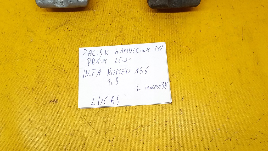 фото №3, Суппорты ham.tył p/l alfa romeo 156 1,8b lucas śr38