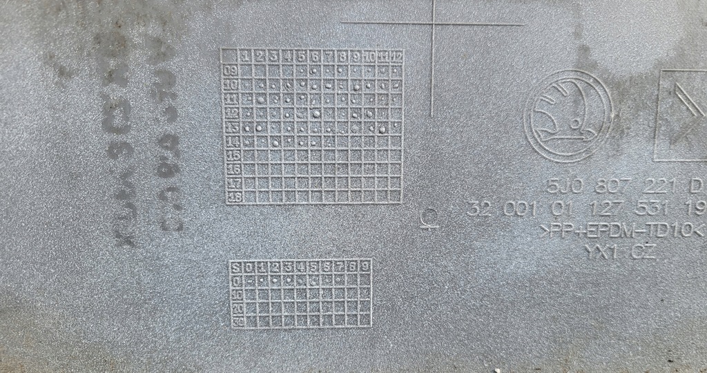 фото №10, Бампер передній перед skoda fabia ii 2 lift roomster оригінальний номер білий 5j0807221d