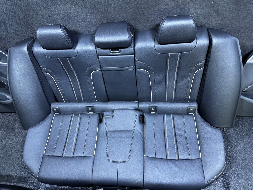 фото №10, Bmw g30 lci m-pakiet сиденья середина заднее сиденье салон кожа lcfk dakota czarna