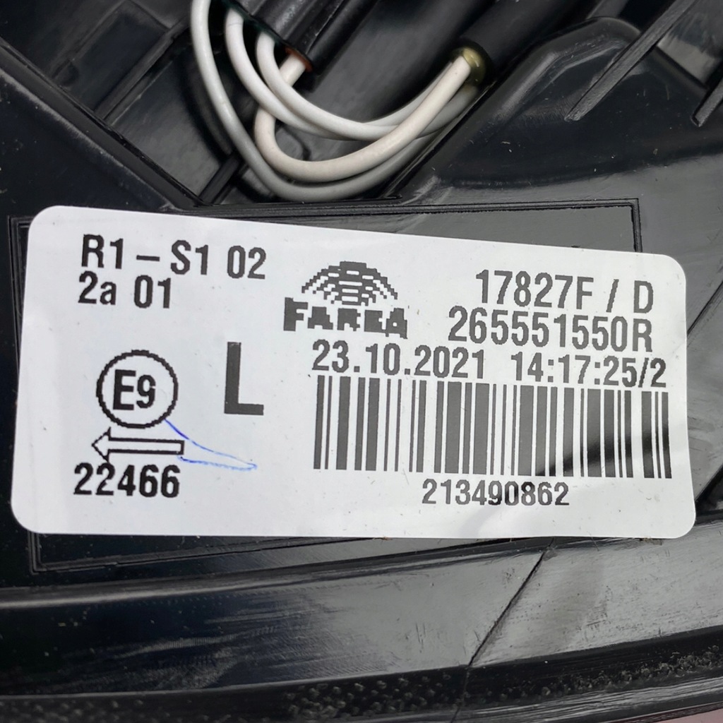 фото №15, Nowa оригинальный номер лампа левый задняя renault clio v 265551550r