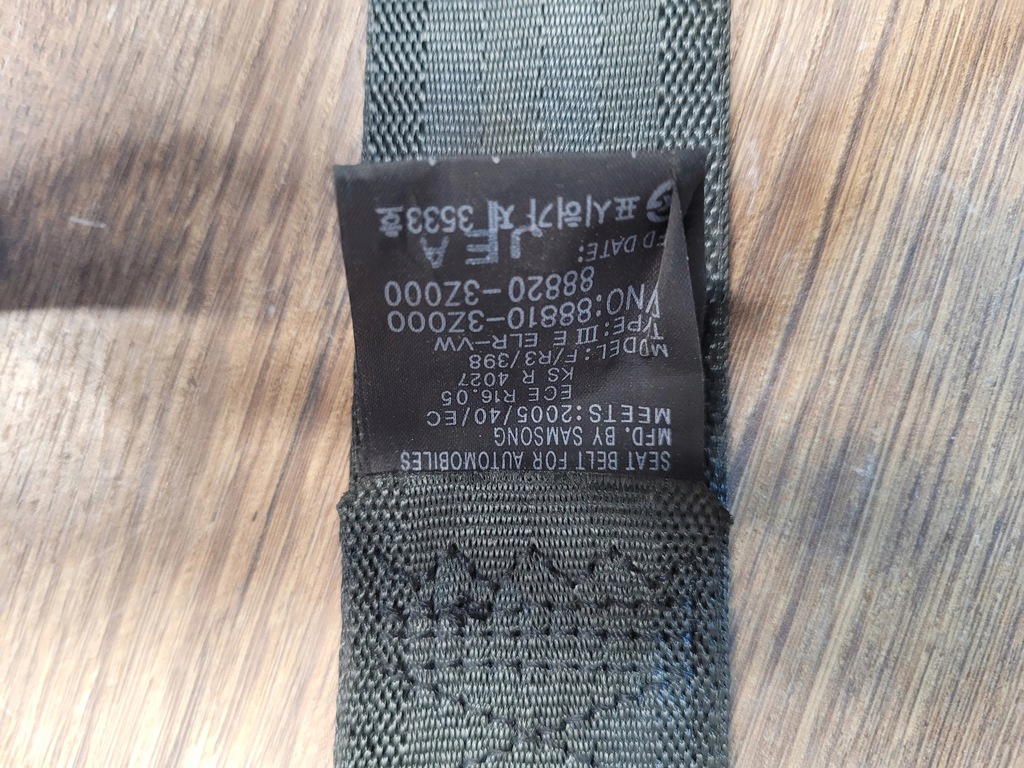 фото №7, Pas безопасности левый перед hyundai i40 14r- 88810-3z000tx