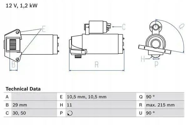 Купить Стартер 986 023 570 bosch ford c-max focus
