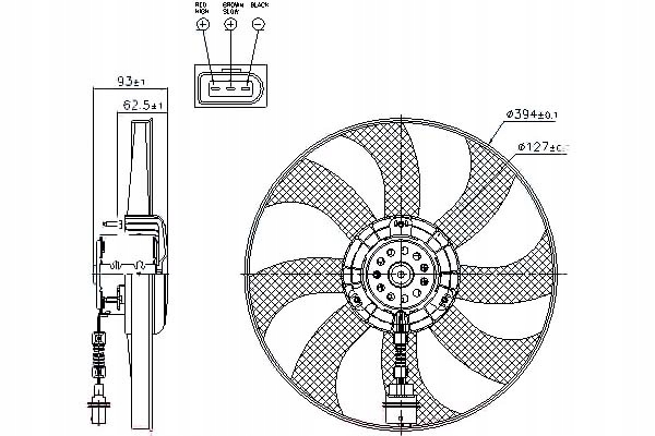 фото №12, Вентилятор радіатора seat cordoba 02- 1.4 tdi