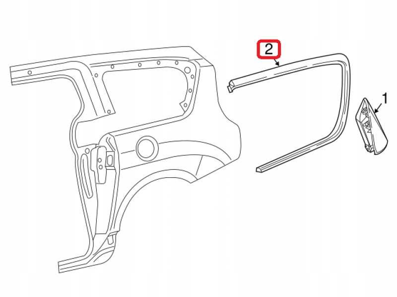 фото №2, 2017-20 chrysler pacifica rear window day молдинг