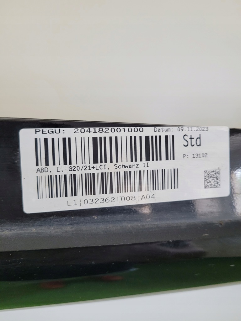 фото №5, Bmw g20 g21 lci lift молдинг порог накладка na порог левая молдинг