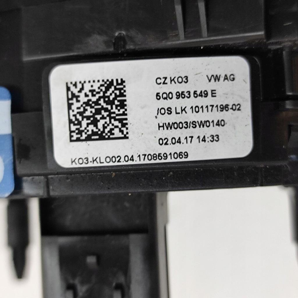 фото №10, Volkswagen golf vii 2017 рычаг / переключатель поворотники