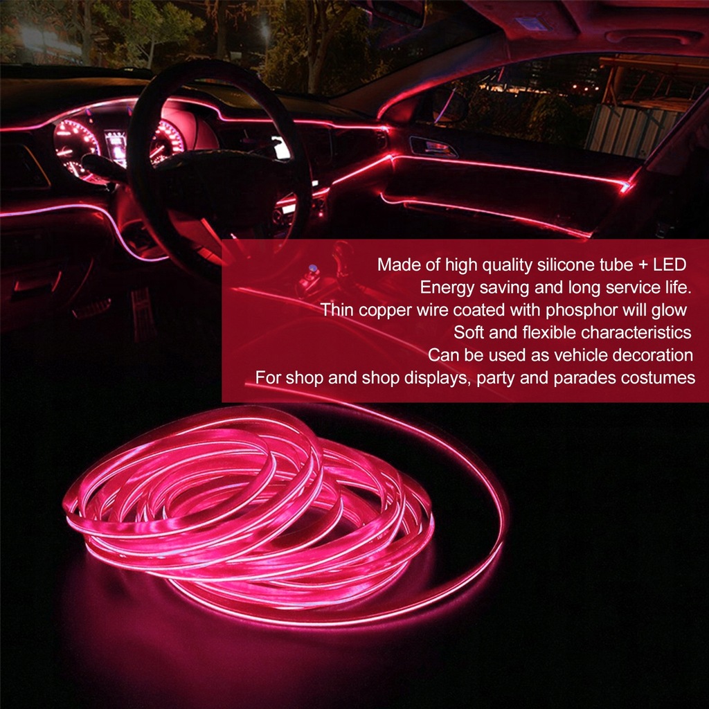 фото №10, 5m/16,4ft авто led полоса привод прикуривателя