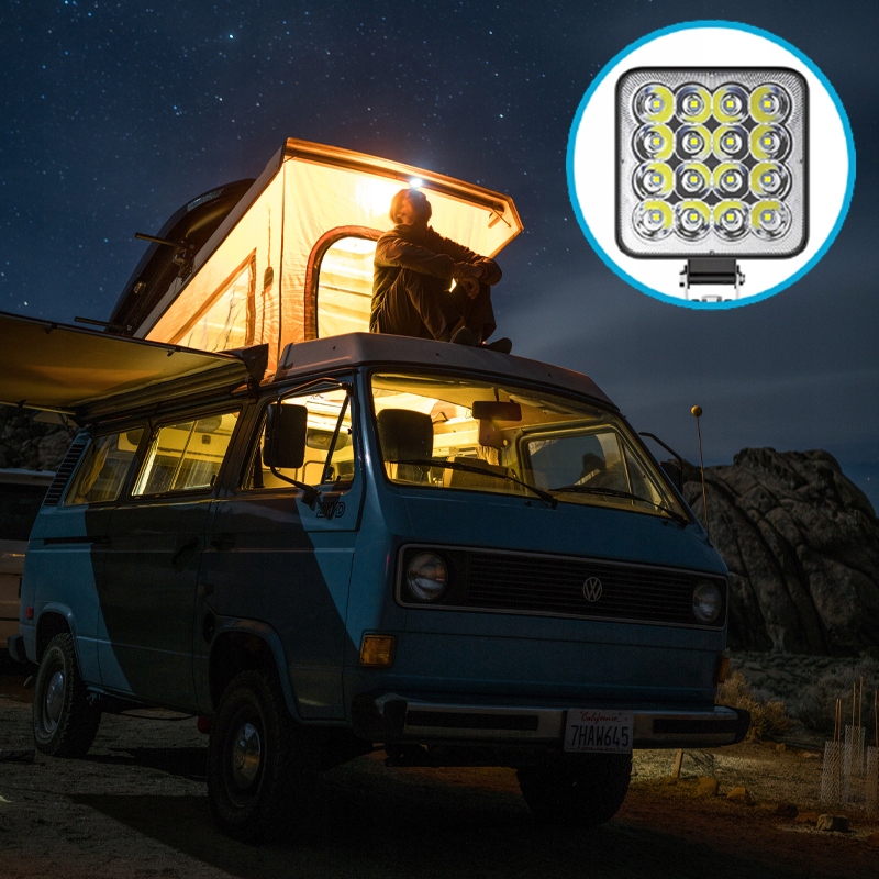 Лампа рабочая противотуманная фара led 48w прожектор naświetlacz водонепроницаемый 16 диод с Разборки