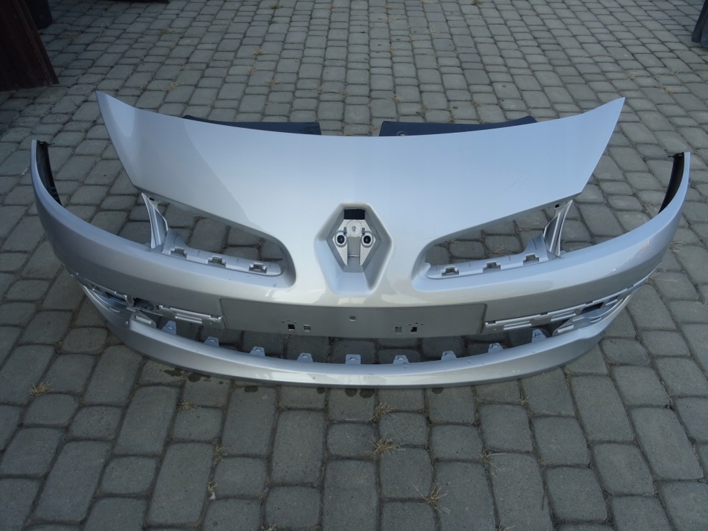 фото №1, Renault clio iii 185 бампер передній срібний балка