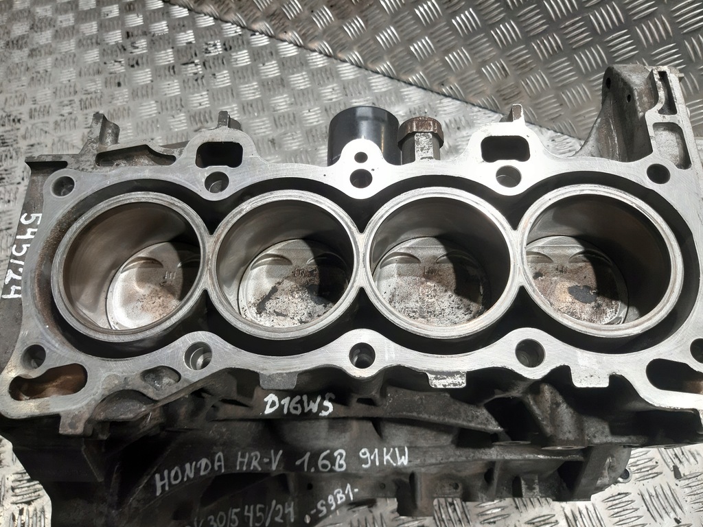 фото №14, Блок dół двигуна wał поршні honda hr-v 1.6b 91kw d16w5