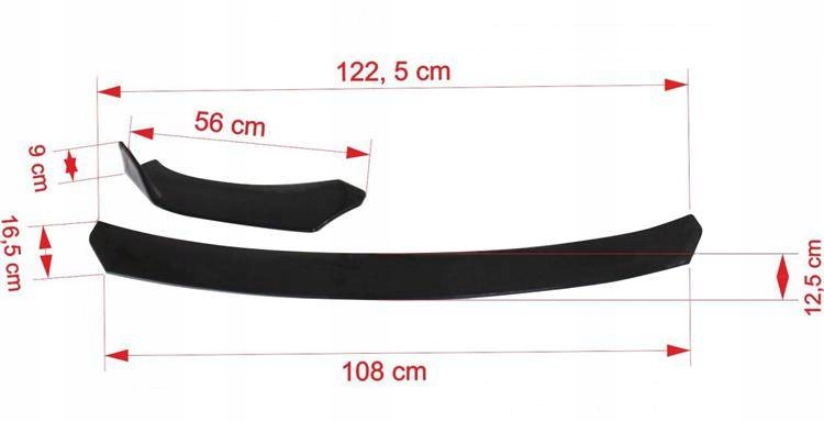 фото №9, Mtuning pp-in-220 универсальный сплиттер передний бампера