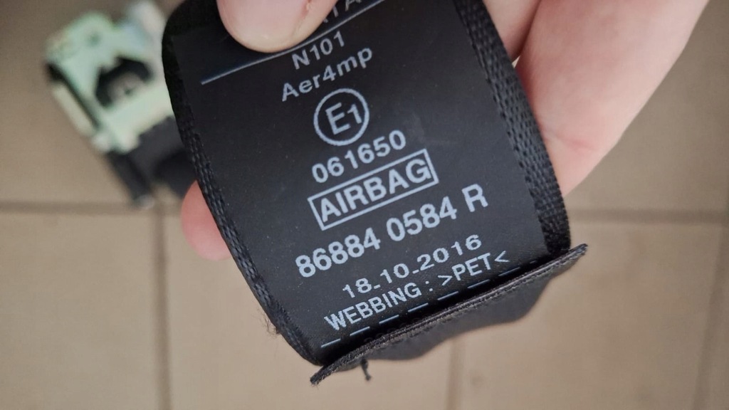 фото №2, Pas ремни безопасности renault kadjar 868840581r