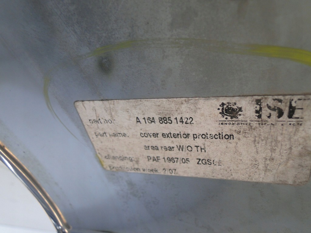 фото №9, Mercedes gl x164 164 накладка хром бампера задня