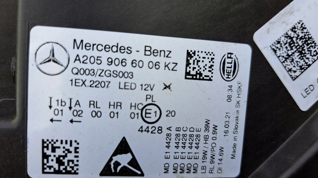 фото №5, Mercedes c-klasa w205 lift full led лампа передняя