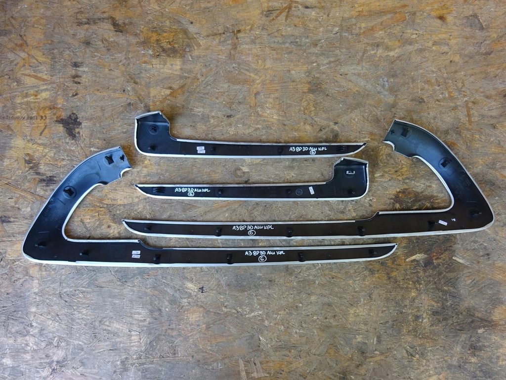 фото №11, Audi a3 s3 8p 8p3 3d накладки декоры дверь алюминий s-line