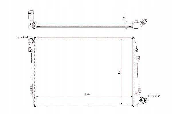 Радиатор воды audi a3 03- 53814 nrf Недорого