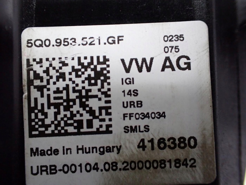 фото №9, Важіль перемикач стрічка комбінований 5q0953521gf skoda fabia iii 6v 20r