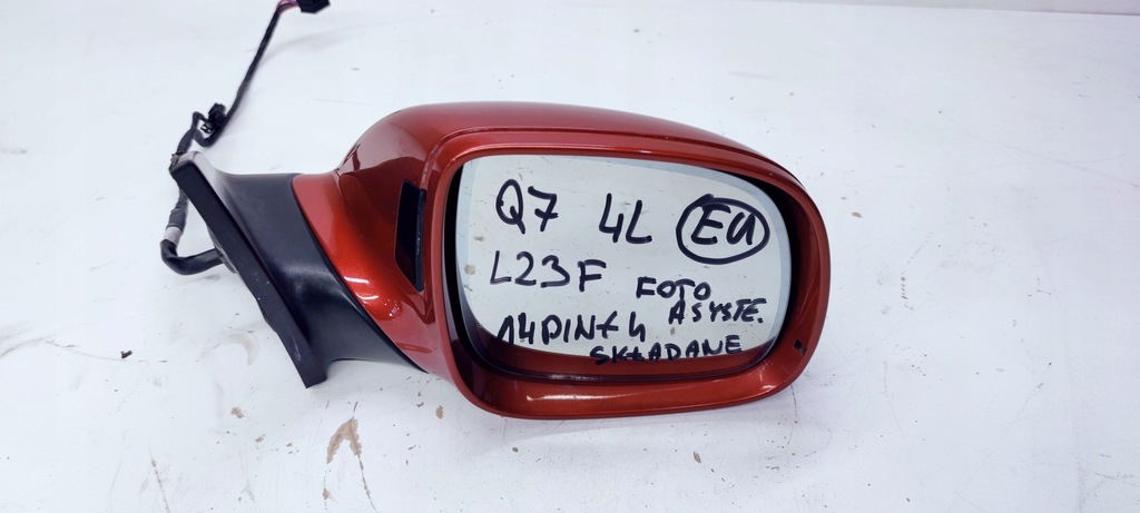 фото №1, Дзеркало зовнішнє праве audi q7 4l lz3f 14+4 pin