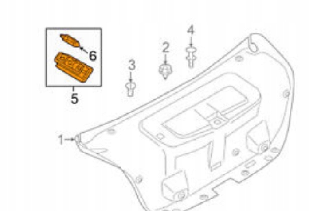 фото №11, Bmw 3 e46 лампа освітлення багажника nowa оригінальна 63316962569
