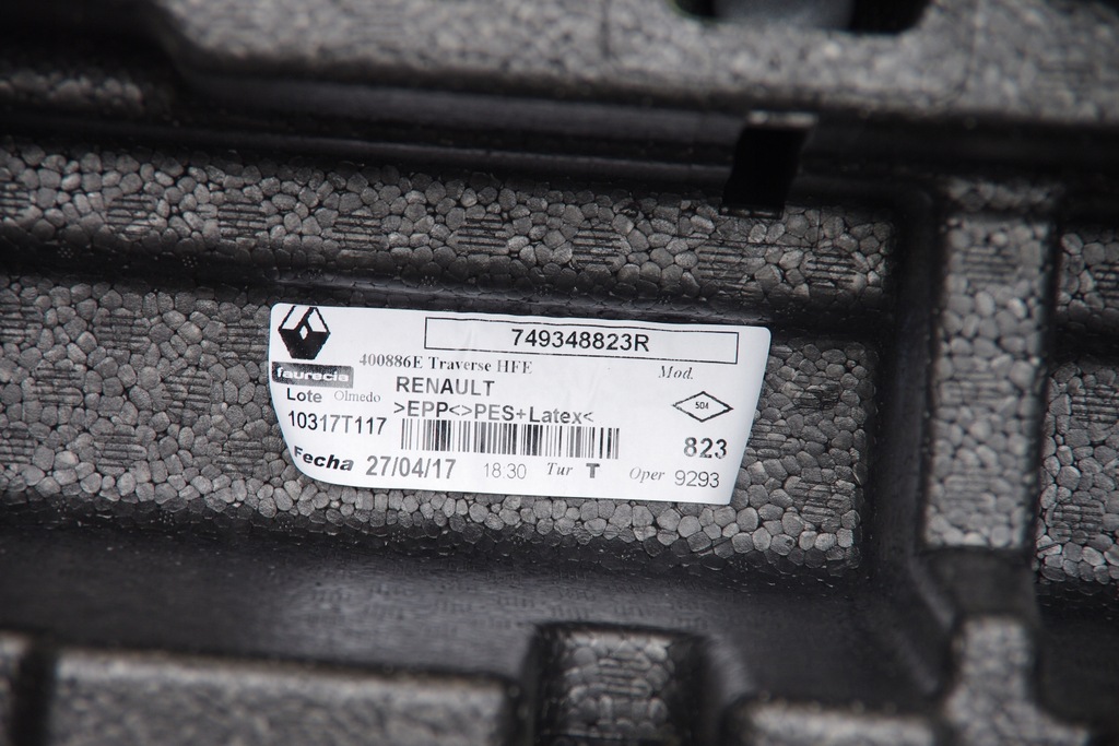 фото №6, Пенополистирол вкладка багажника renault kadjar