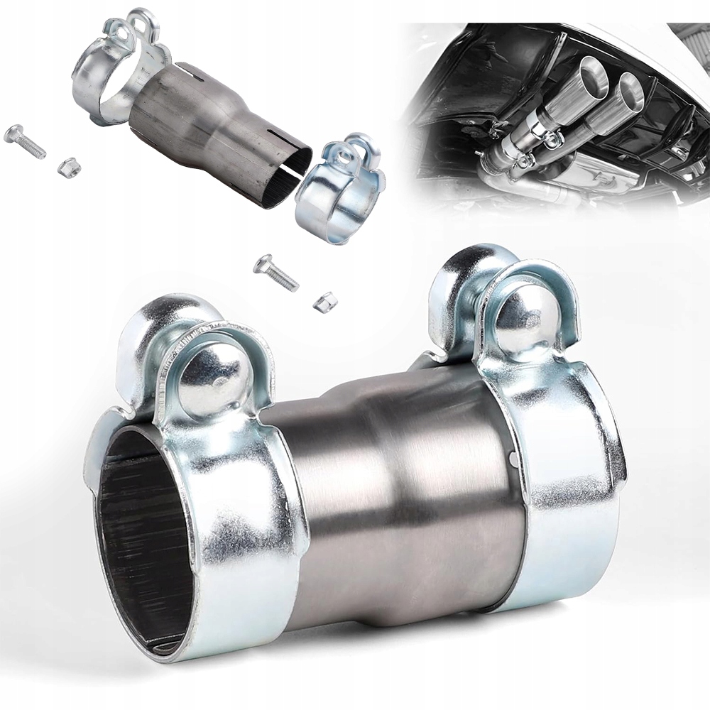 фото №13, З'єднувач з'єднувач rur глушника хомут труби випускної 55/60mm