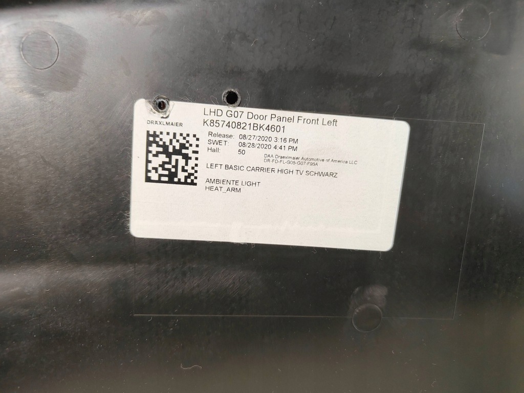 фото №13, Обшивка обивка дверь левый перед bmw x7 g07 x5 g05 mcsw vernasca