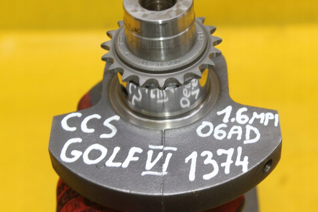 Wał коленчатый vw golf vi audi a3 8p seat leon skoda 1.6 mpi ccs 06ad da50857 в Украине
