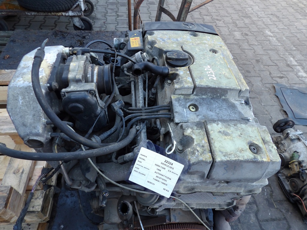 фото №1, Mercedes w202 2,2b 110kw 150km двигатель 111961