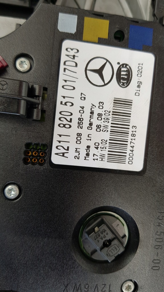 фото №10, Mercedes w211 лампа стельовий a2118205101