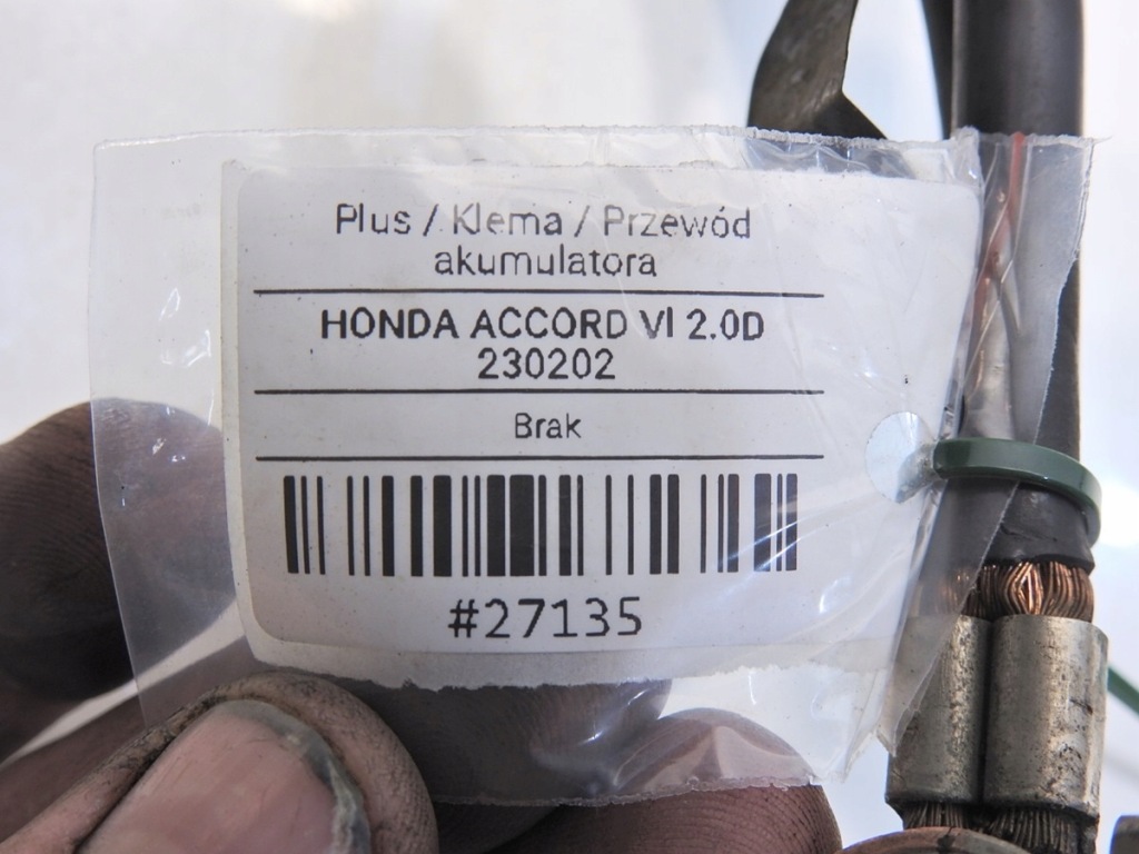 фото №3, Клема плюсова шланг honda accord vi 2.0 d