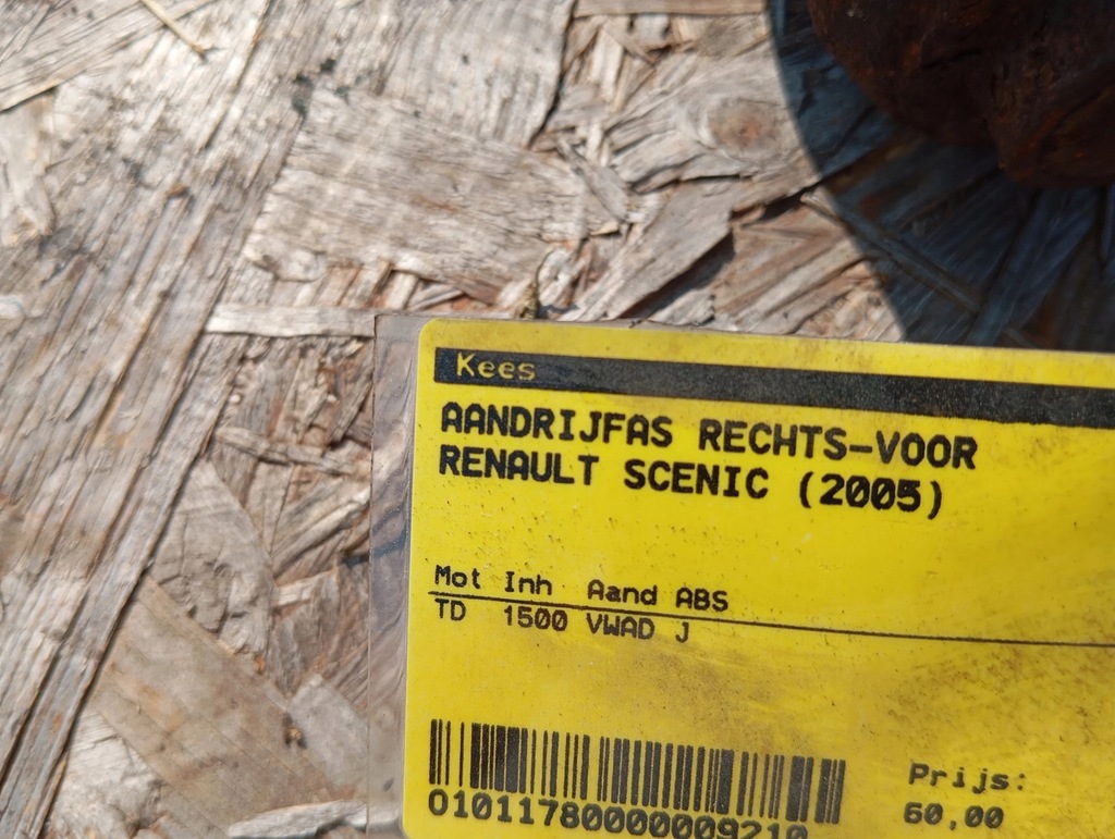 фото №4, Привідний вал права перед renault scenic ii 1.5 dci