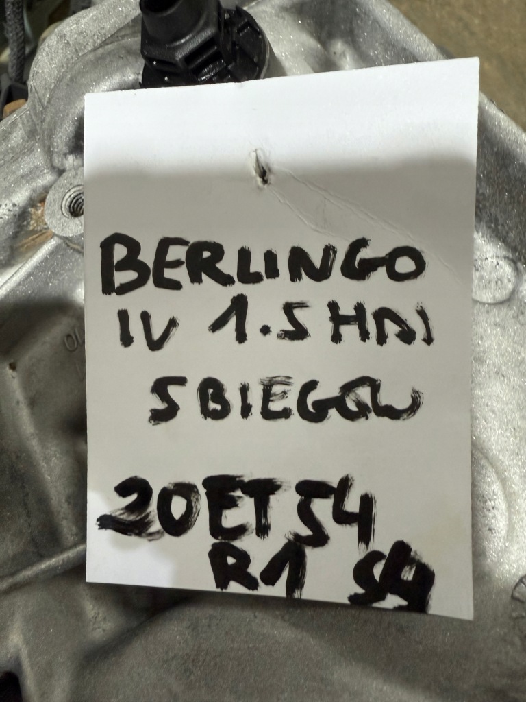 Купить Berlingo iv 4 19- combo e коробка передач передач 20et54 5 передача механическая коробка передач 1.5 bhdi hdi