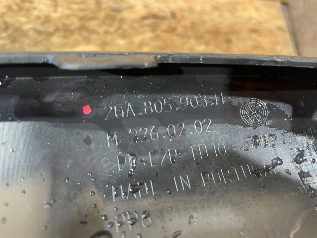 фото №12, Vw t-roc troc lift 21- спойлер молдинг накладка бампера перед передняя