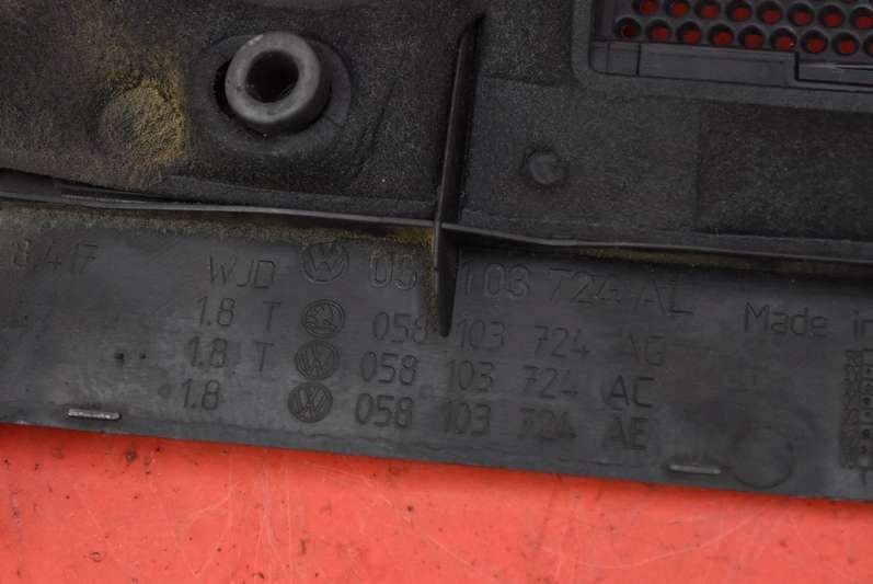 фото №8, Защита двигателя верхний 058103724al skoda superb 1 i 1.8 t 150 km 01-06